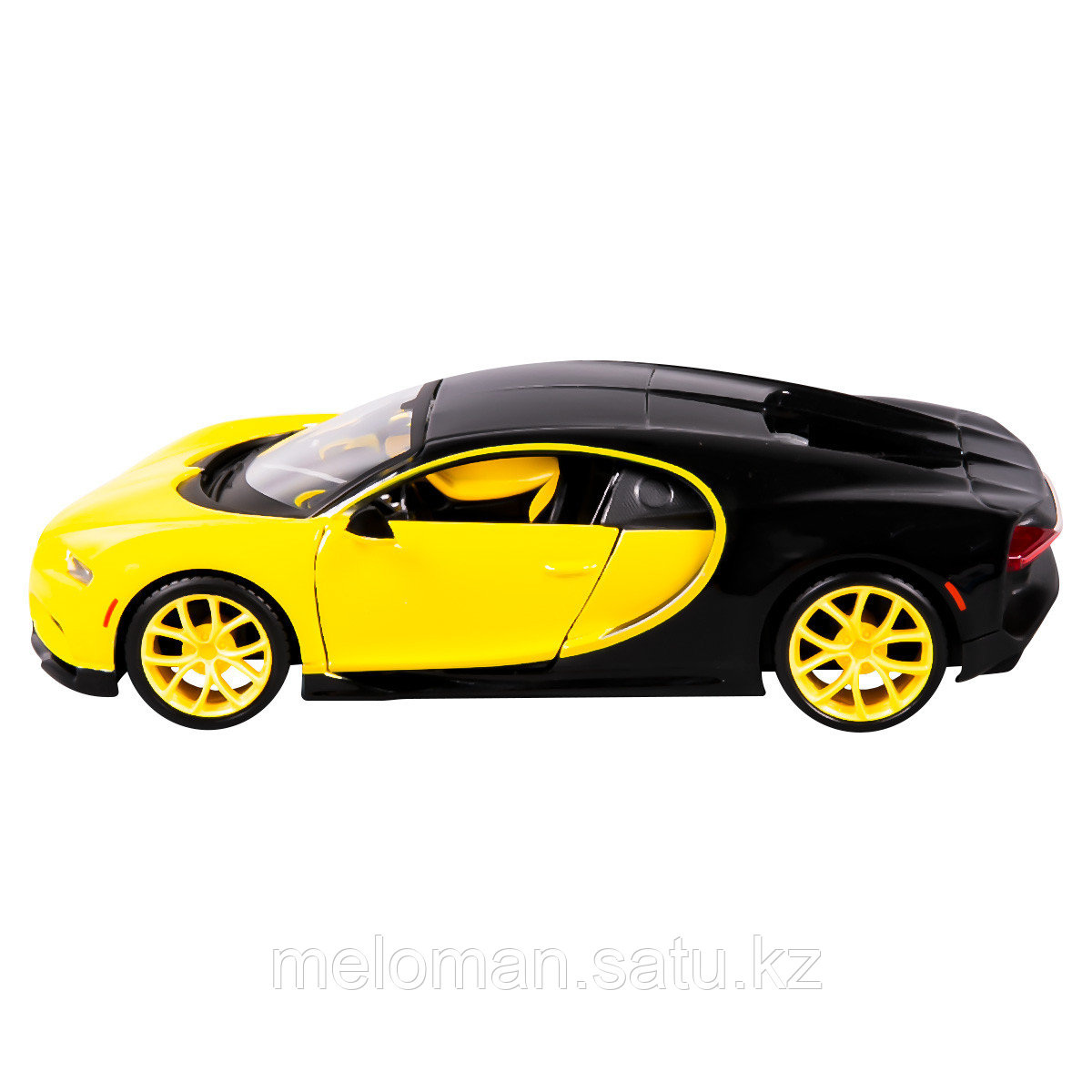 Maisto: 1:24 Bugatti Chiron (black/yellow) - фото 2 - id-p116076454