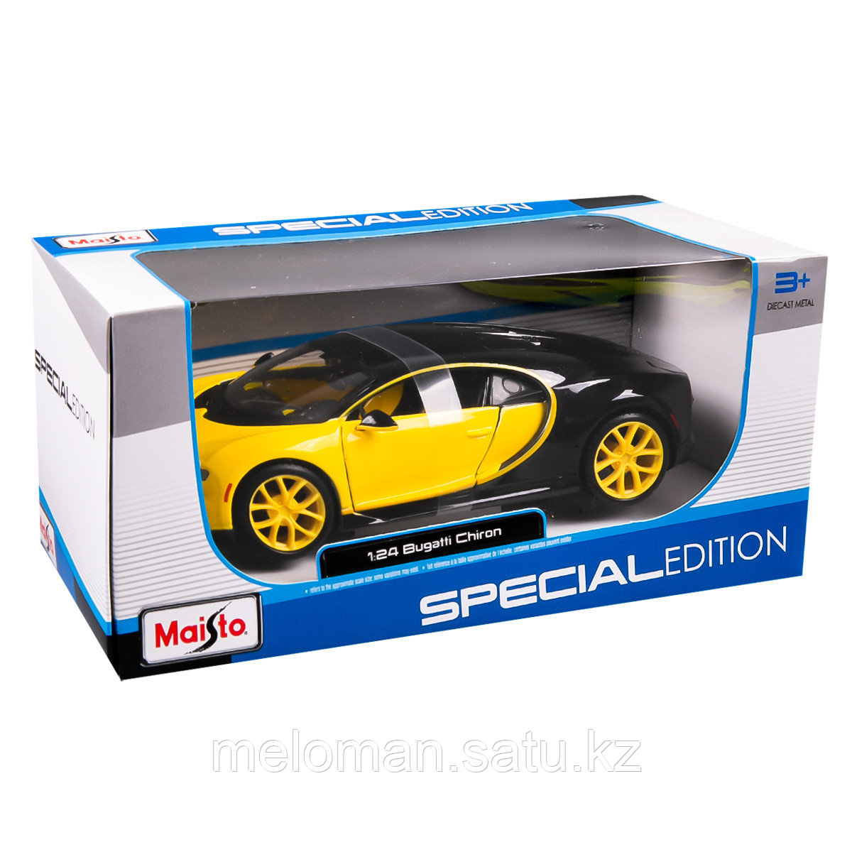 Maisto: 1:24 Bugatti Chiron (black/yellow) - фото 6 - id-p116076454