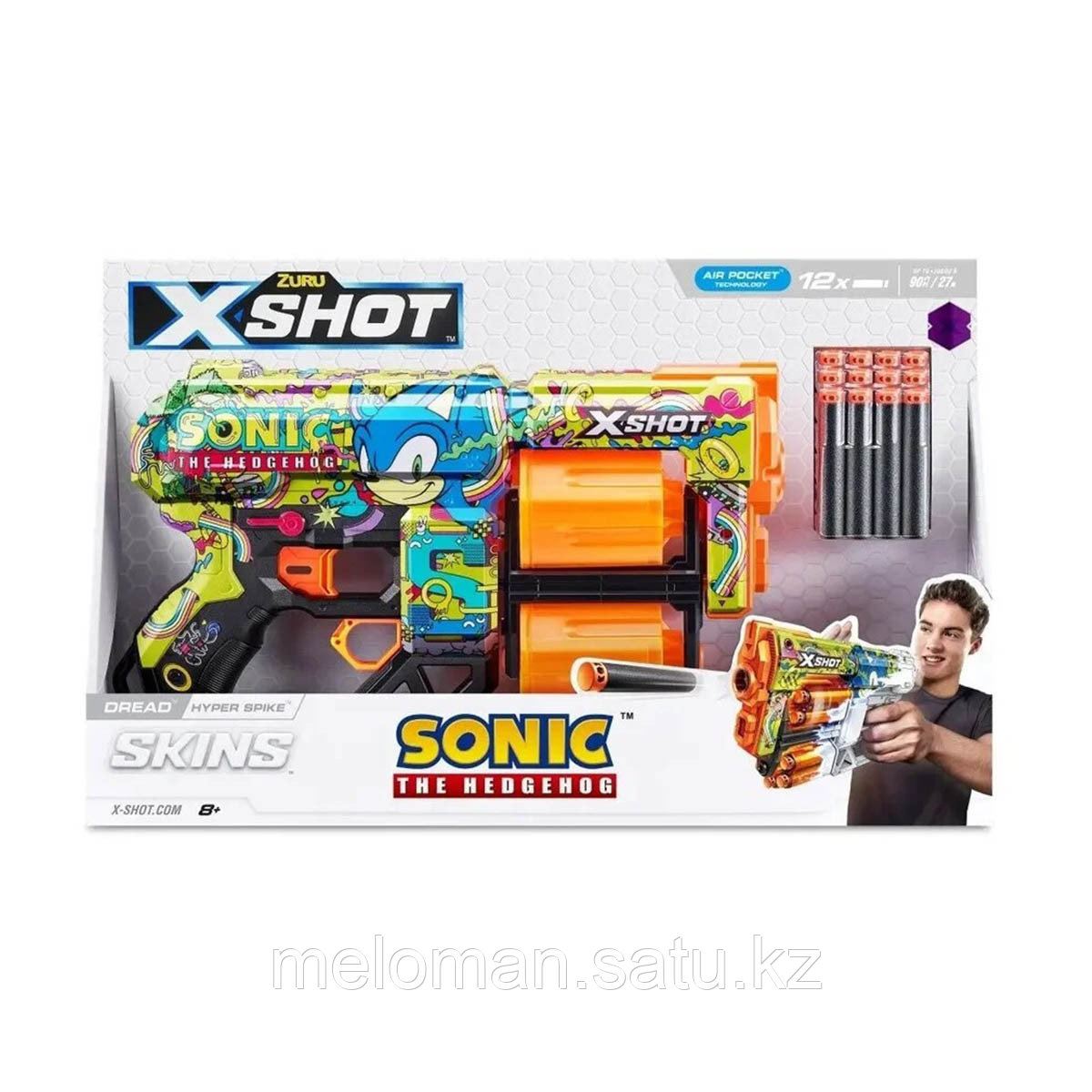 X-Shot: Skins. Бластер Dread Sonic - Hyper Spike с 12 стрелами - фото 4 - id-p116076468