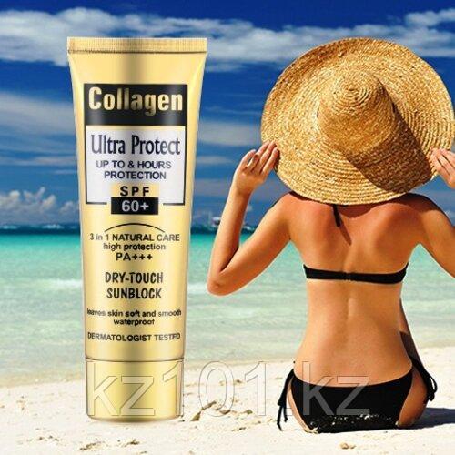 Солнцезащитный крем Wokali Collagen Ultra Protect Dry Touch 3 в 1 SPF 60+, 100 мл