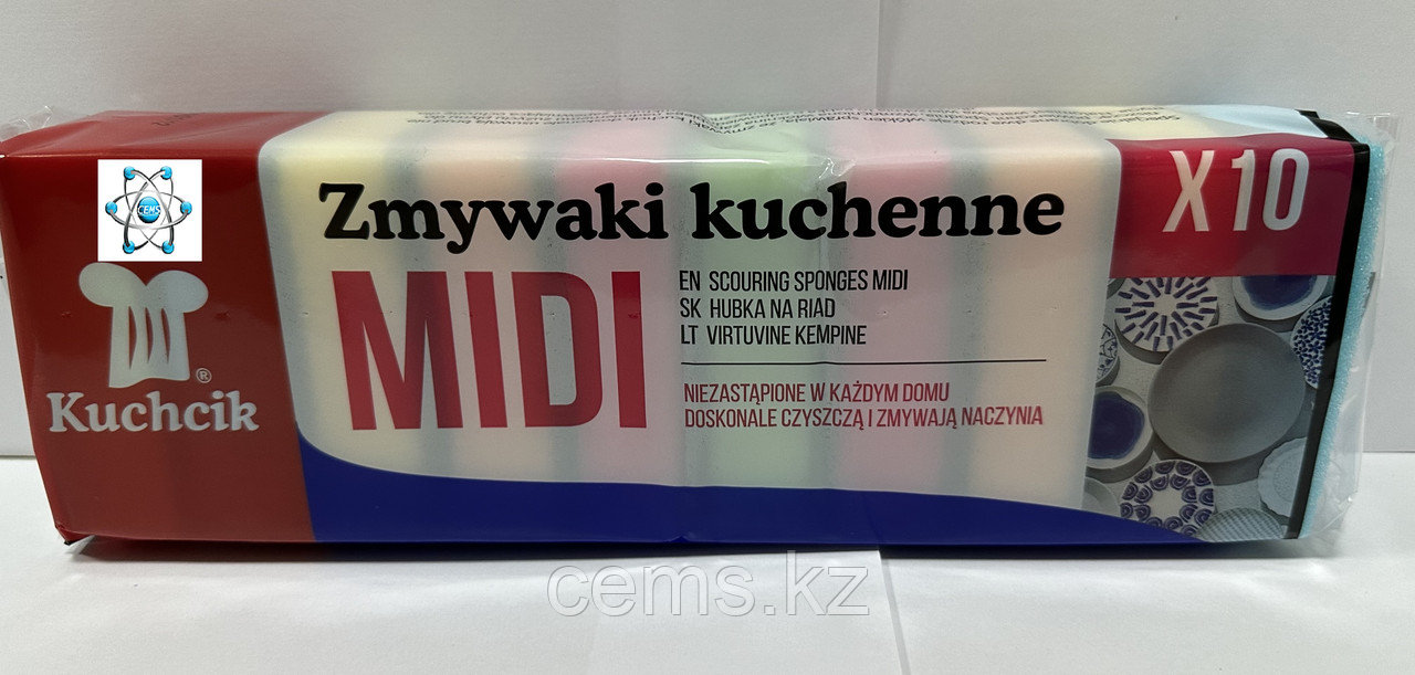 Губка для посуды Kuchcik Midi, 10 шт - фото 1 - id-p116078882
