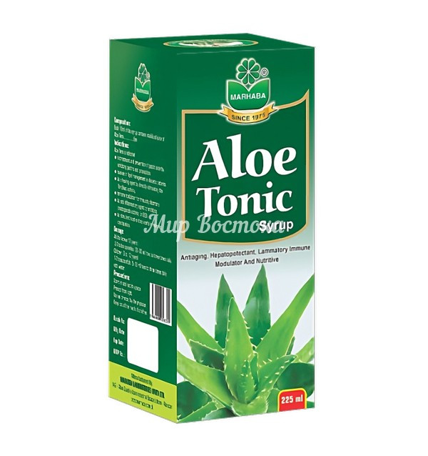 Сироп для печени Aloe Tonic Marhaba (225 мл, Пакистан) - фото 1 - id-p116078995