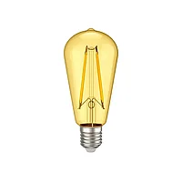 Лампа филаментная LED ST64 золото 6Вт 230В 2700К E27 серия 360° IEK