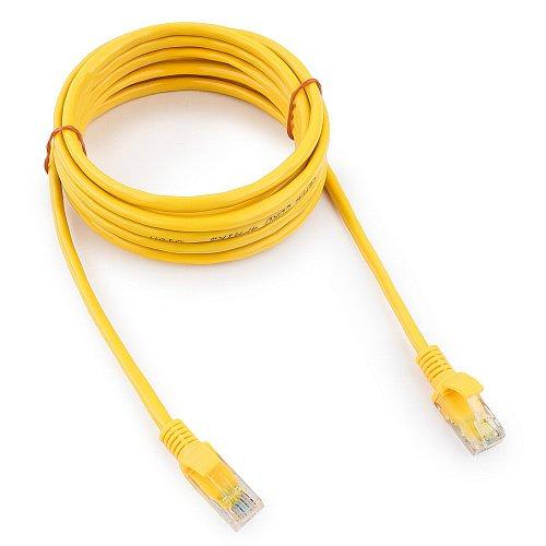Патч-корд UTP Cablexpert PP12-3M/Y кат.5e 3м литой многожильный (жёлтый) - фото 1 - id-p116079241