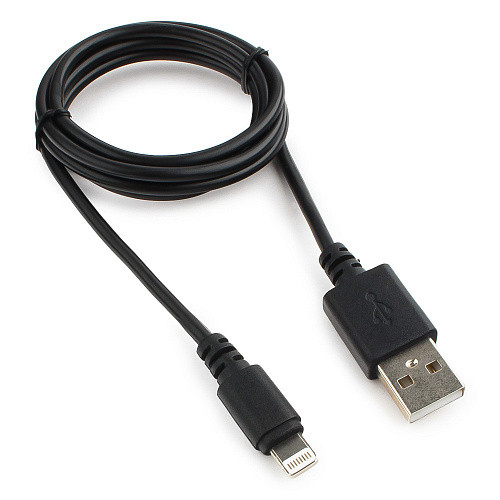 Кабель USB Cablexpert CC-USB-AP2MBP AM/Lightning для iPhone5/6/7/8/X IPod IPad 1м черный пакет - фото 1 - id-p116079372