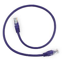 Патч-корд UTP Cablexpert PP12-0.5M/V кат.5e 0.5м литой многожильный (фиолетовый)