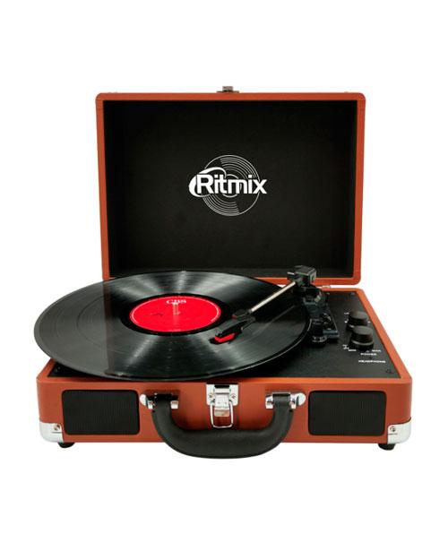 Проигрыватель виниловых пластинок RITMIX LP-160B Brown - фото 1 - id-p116079916