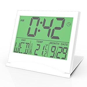 Часы-будильник с термометром Ritmix CAT-042 белый - фото 1 - id-p116080007