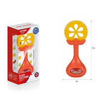 HUANGER Игрушка погремушка-прорезыватель АПЕЛЬСИНКА 6*3*15 см