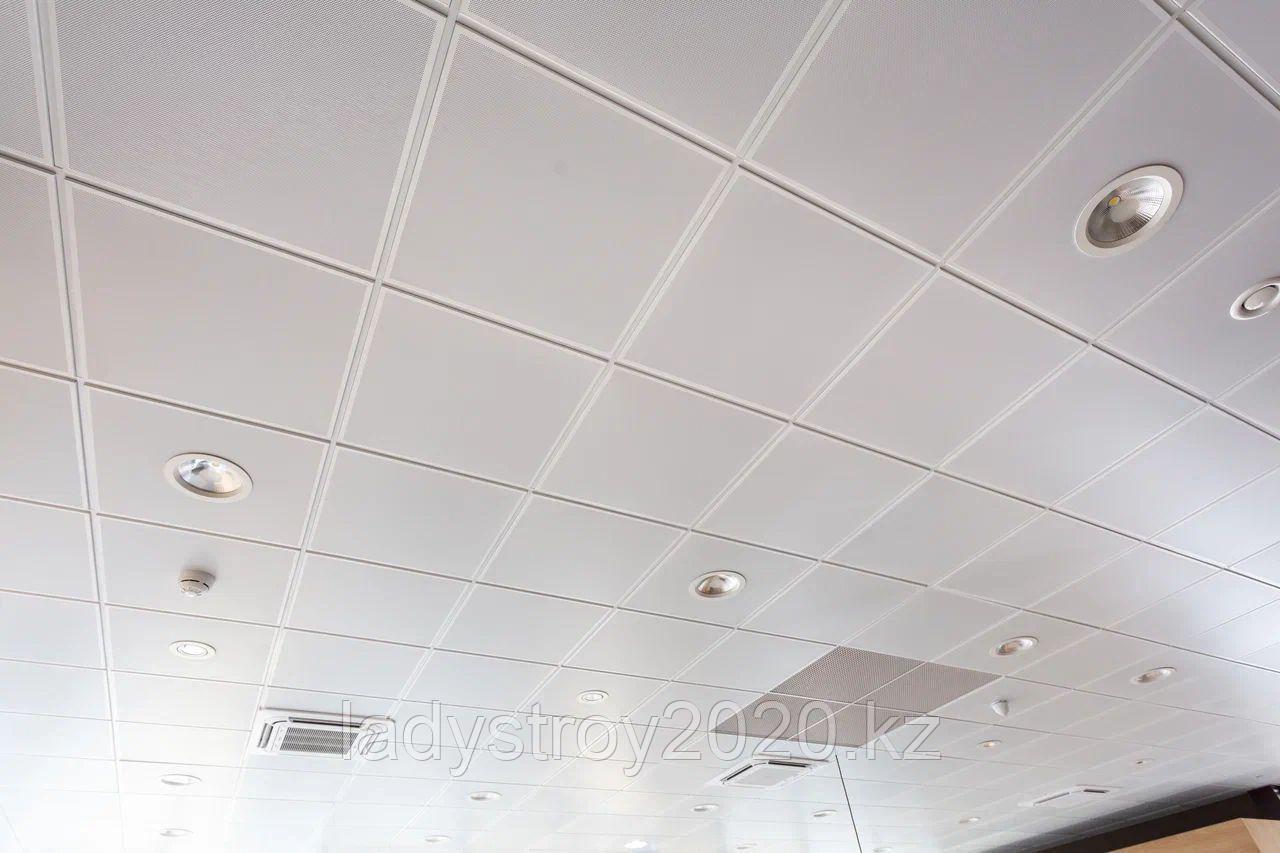 Кассетный металлический подвесной потолок с комплектующими - фото 2 - id-p97774255
