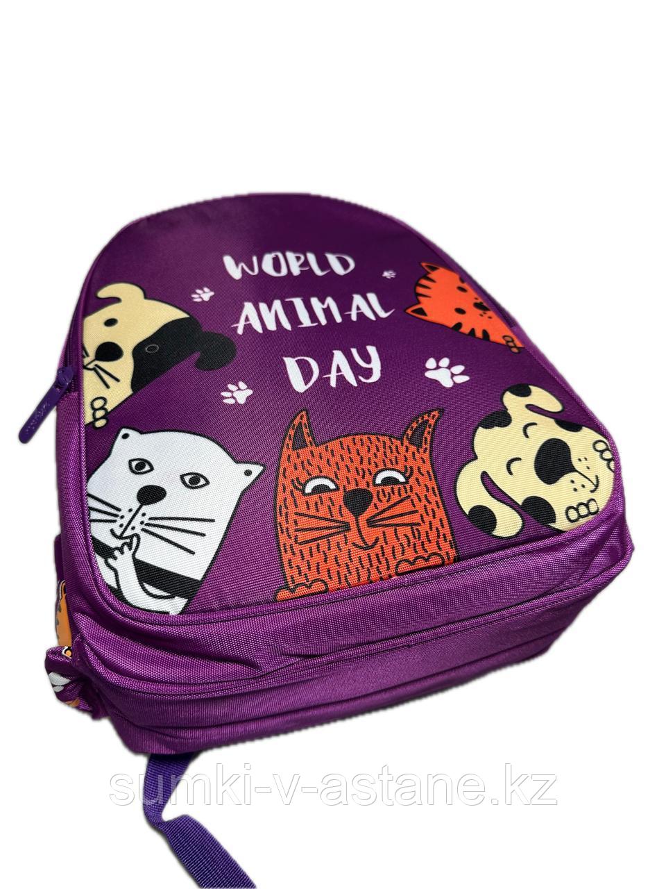 Школьный рюкзак "MIQINI", для девочек в начальные классы. Высота 36 см, ширина 25 см, глубина 14 см. - фото 3 - id-p101340085