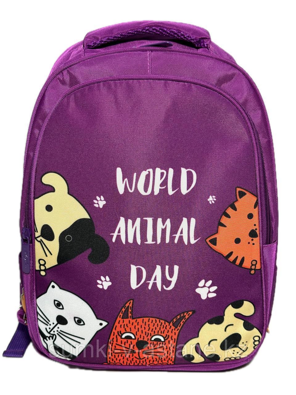 Школьный рюкзак "MIQINI", для девочек в начальные классы. Высота 36 см, ширина 25 см, глубина 14 см. - фото 6 - id-p101340085