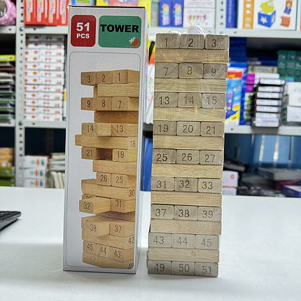 Настольная игра Jenga 51 брусков - 29х8х8см, фото 2