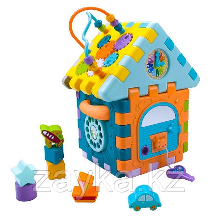 HUANGER Игрушка развивающая КУБ-СОРТЕР ДОМИК (свет, звук) 17*17*28,6 см