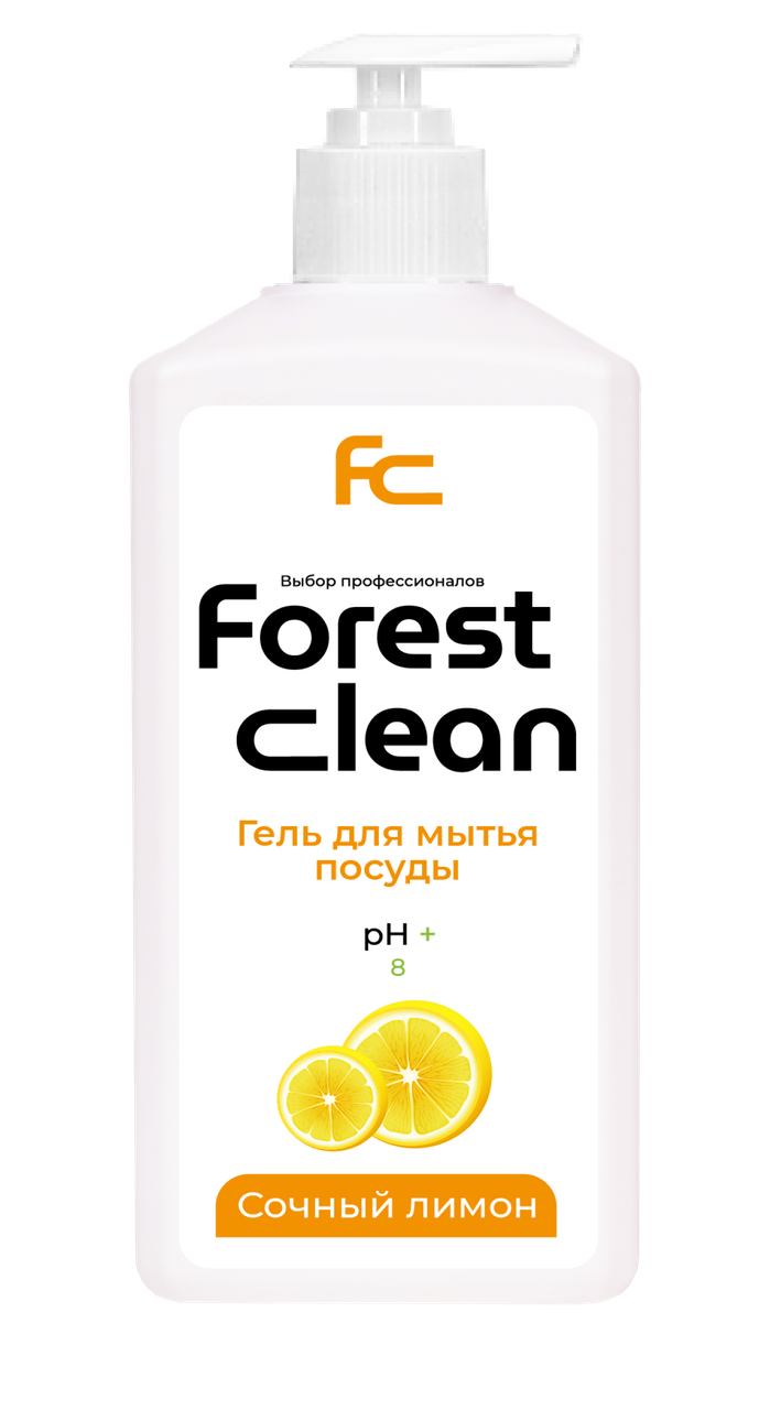 Forest clean Гель для мытья посуды Сочный лимон 1л (ЕВРО) - фото 1 - id-p116080483