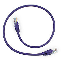 Патч-корд UTP Cablexpert PP12-0.5M-V кат.5e, 0.5м, литой, многожильный (фиолетовый)