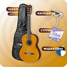 Классическая гитара с комплектом аксессуаров, Yamaha C40-CAP