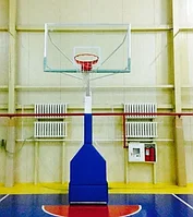 Стойка баскетбольная профессиональная передвижная складная с защитой