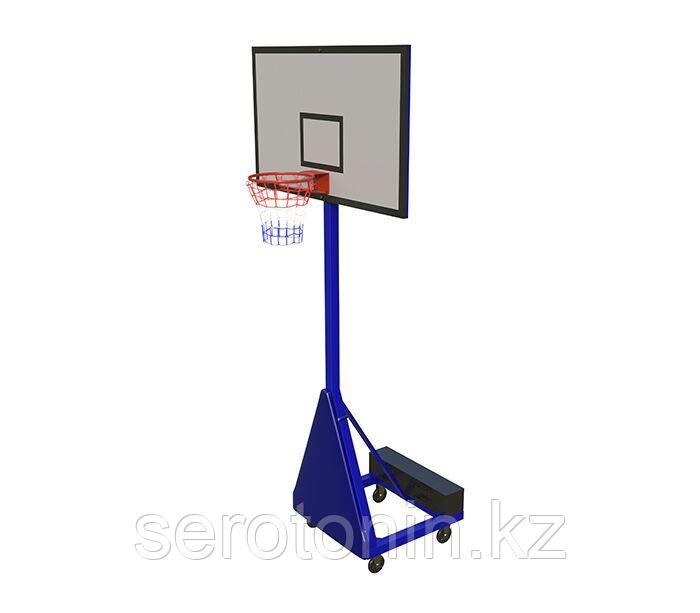 Стойка баскет. моб. без вылета комплект (база: груз: щит 120х80), фото 1