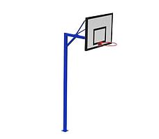 Стойка баскет. стационарная (щит 120х80 влагост.) с вылетом
