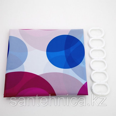 FRAP F8852 Шторка для ванны 180*200 полиэт. рисунок, фото 2