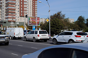 Реклама на скроллерах: 8 мкр., Перекресток Драм театра, сторона А