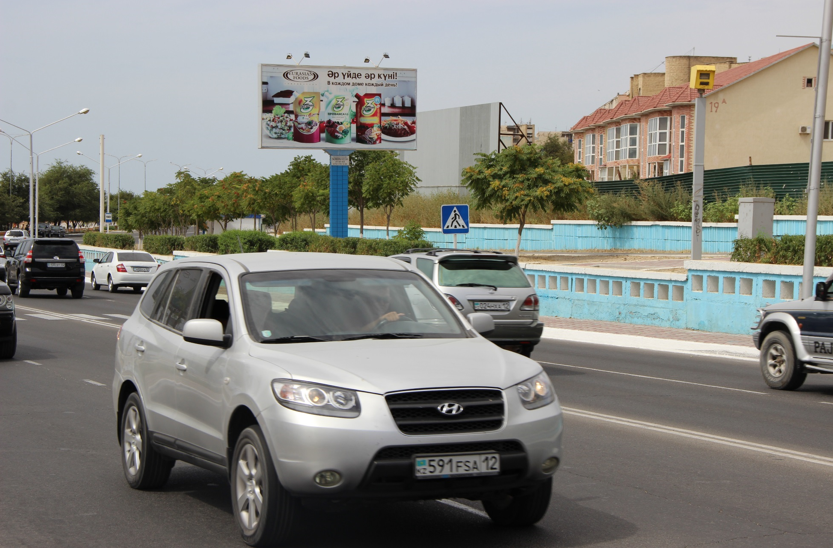 Реклама на билбордах:14 мкр., прибрежная зона, за скоростомером,сторона«А»