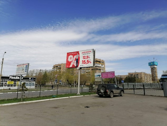 Реклама на билбордах Егемен Казахстан – Караванная 2