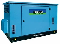 Газовая генераторная установка AKSA ABG17, мощностью 13.2 кВт., в капоте, с АВР