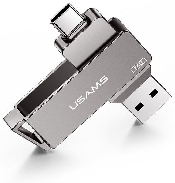 USB Flash карта Usams US-ZB199 32 Гб OTG Type-C+USB - фото 2 - id-p116086194