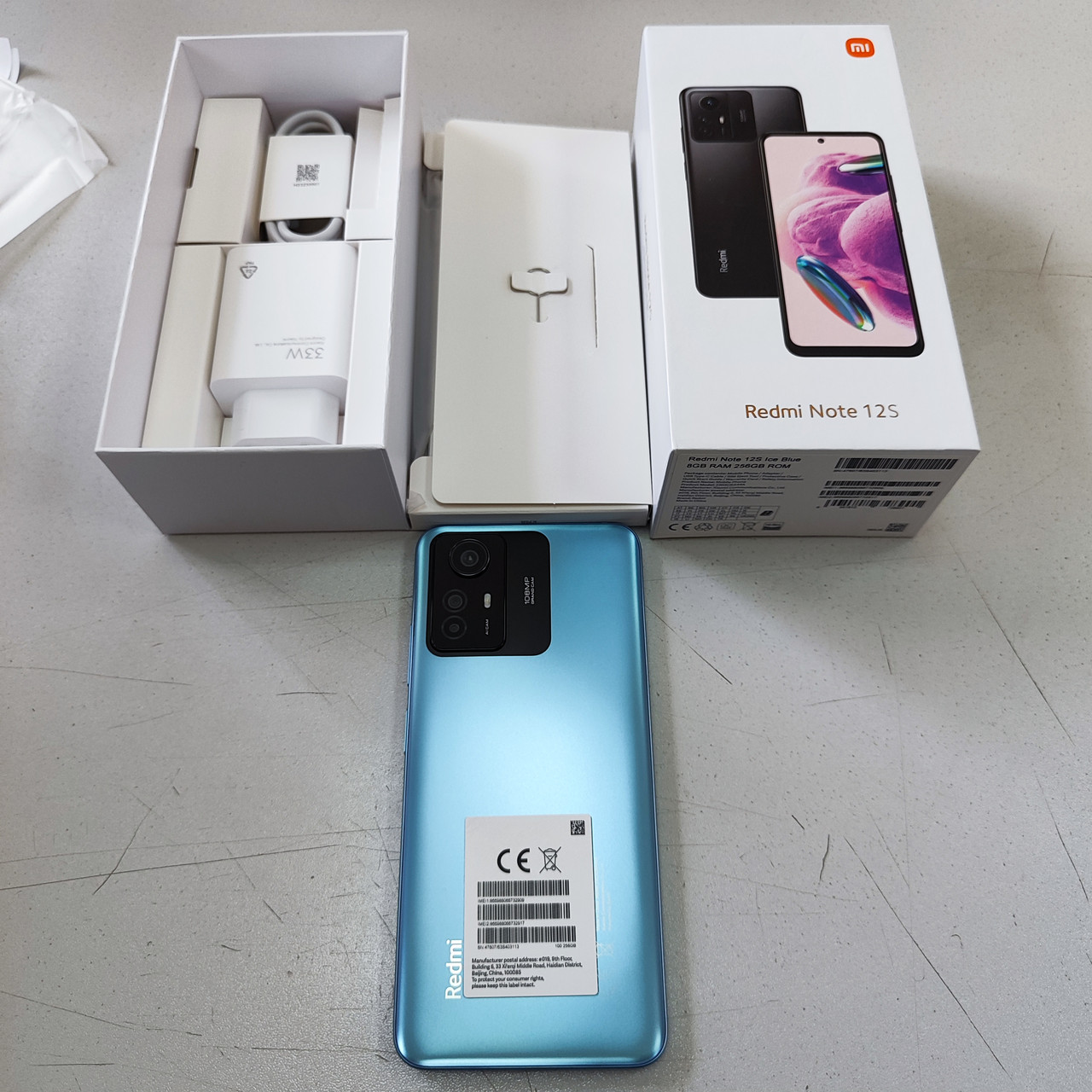 Смартфон Xiaomi Redmi Note 12S, A13/2.05+2.0GHz/8GbRAM 256GbROM,6.43",2400x1080/2SIM, Ice Blue - фото 1 - id-p116087641