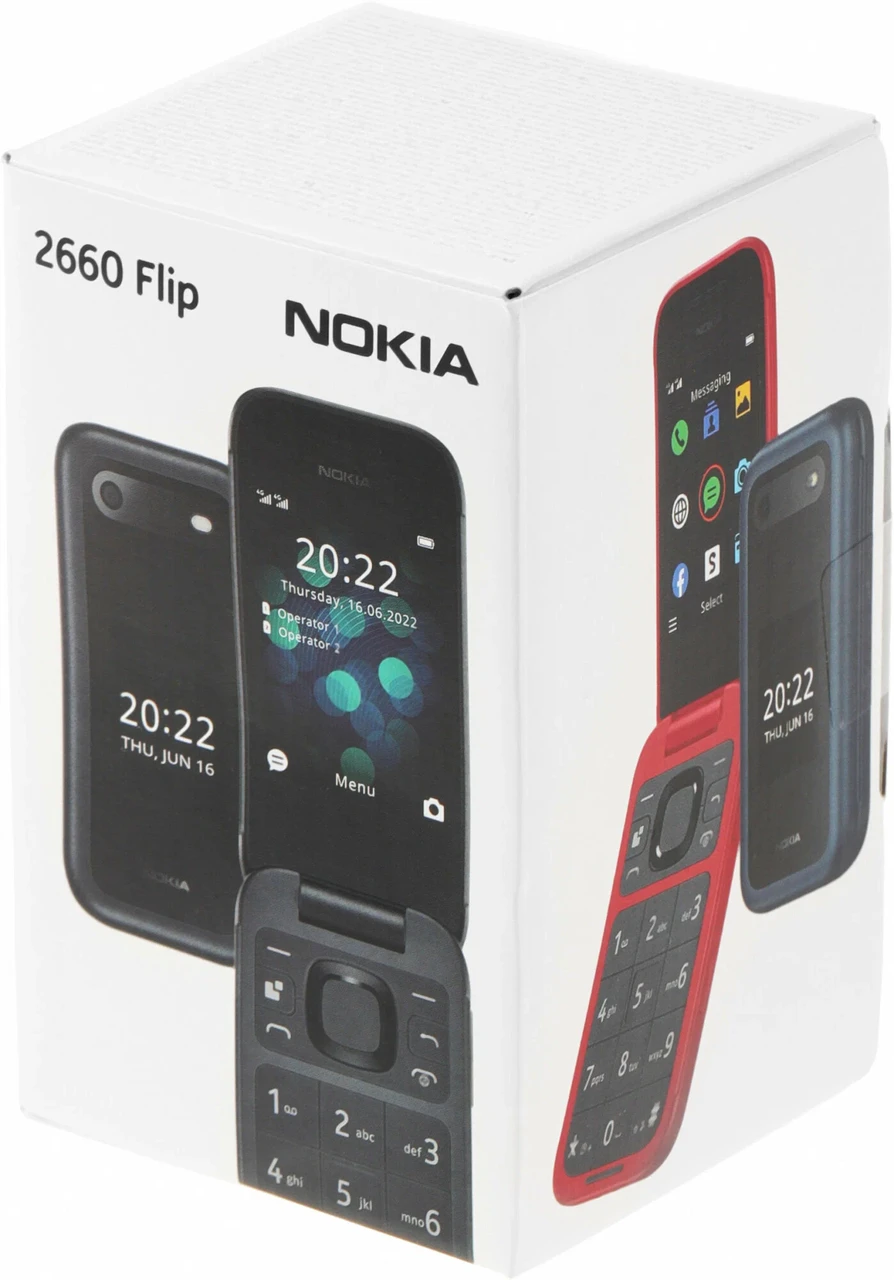 Мобильный телефон двухсимочный NOKIA 2660 TA-1469 DS EAC UA Черный - фото 8 - id-p114105267