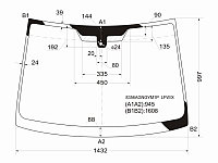 Алдыңғы әйнек (Жаңбыр датчигі) Toyota Corolla Verso 04-09