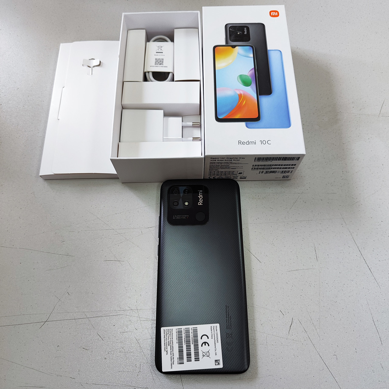 Смартфон Xiaomi Redmi 10C, A11. 2.4GHz/4GbRAM, 64GbROM/6.71",1650x720/Wi-Fi. BT/GPS,2SIM, Graphite Gray - фото 1 - id-p116088089