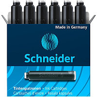 Картридж для перьевой ручки Schneider, 6 штук, кобальтовый синий