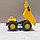 Набор машинок спецтехники 56*14*13 желтый (погрузчик,экскаватор,самосвал), фото 6
