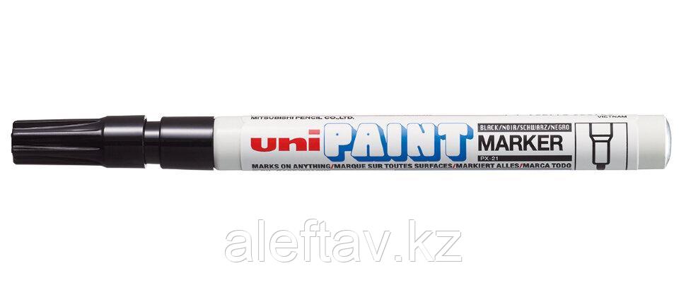 Маркер перманентный Uni Paint PX-21 0,8-1,2мм овальный, чёрный