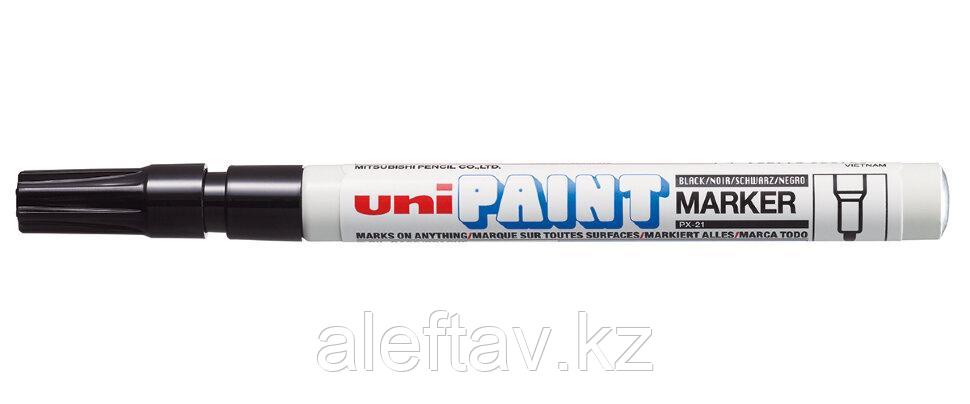 Маркер перманентный Uni Paint PX-21 0,8-1,2мм овальный, чёрный - фото 1 - id-p116094342