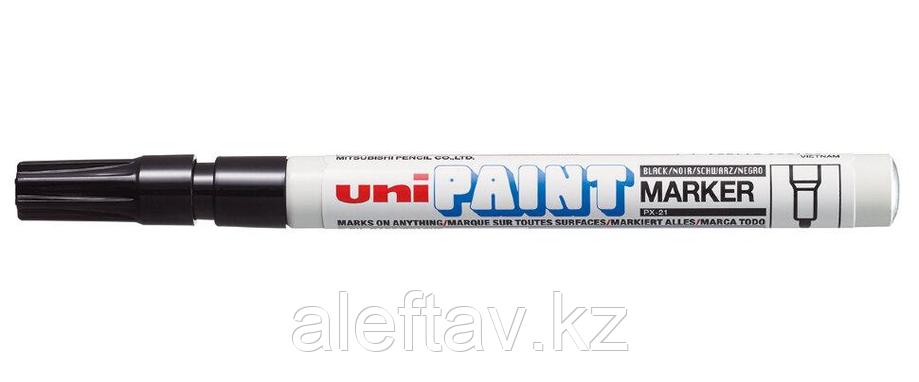 Маркер перманентный Uni Paint PX-21 0,8-1,2мм овальный, чёрный, фото 1