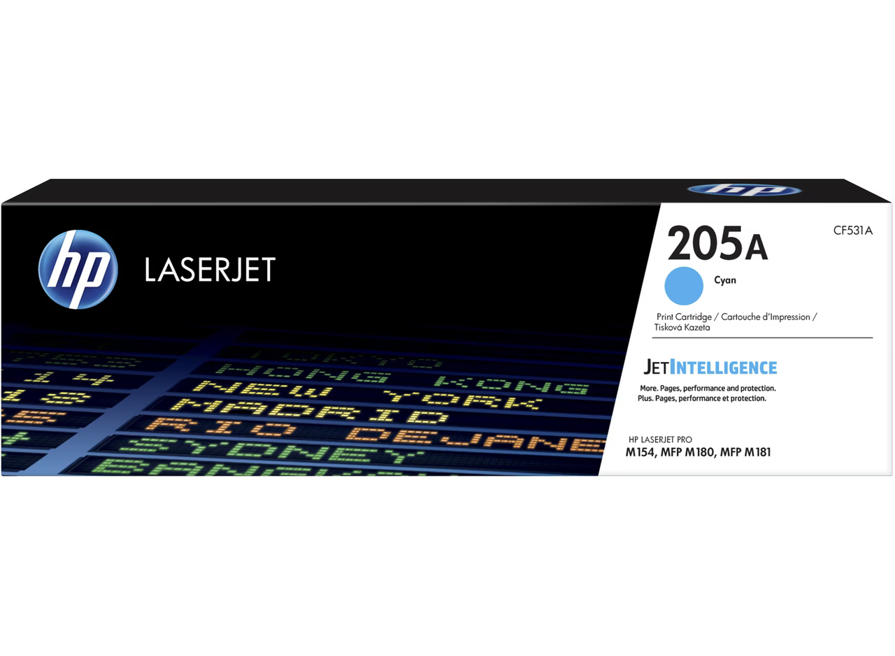 Тонер-картридж HP LaserJet 205A, голубой (CF531A)