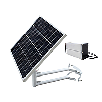 Солнечная панель мощностью 90 Вт, кронштейн, аккумуляторная батарея емкостью 40 АЧ (включая контроллер)