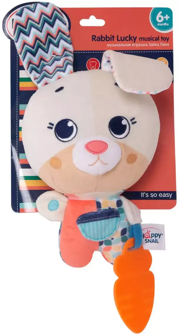 Музыкальная игрушка Happy Snail Зайка Лаки, фото 1