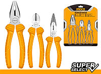 INGCO Набор шарнирно-губцевого инструмента Super Select 3 предмета