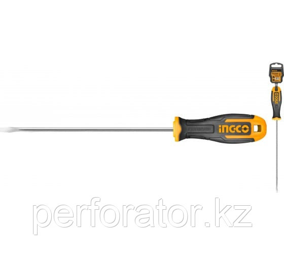 INGCO Отвёртка шлицевая 8,0х200 мм INDUSTRIAL