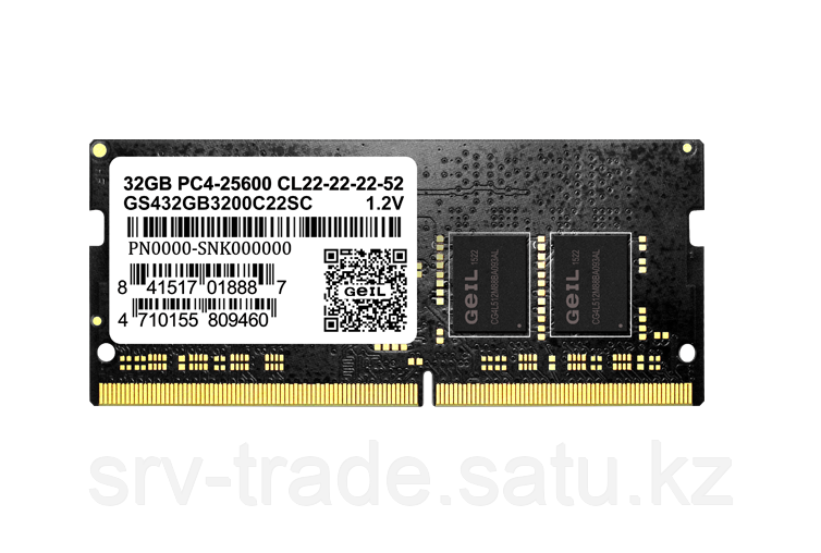 Оперативная память для ноутбука 8GB DDR4 3200MHz GEIL PC4-25600 SO-DIMM 22-22-22-52 GS48GB3200C22S - фото 3 - id-p115358274
