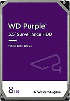 Жесткий диск для видеонаблюдения HDD 8Tb Western Digital Purple SATA3 128Mb 5640rpm 3,5" WD84PURZ