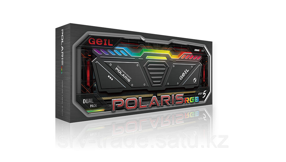 Оперативная память 32GB Kit (2x16GB) GEIL Polaris RGB 5200Mhz DDR5 PC5-41600 GOSG532GB5200C42DC Gray - фото 6 - id-p114908319