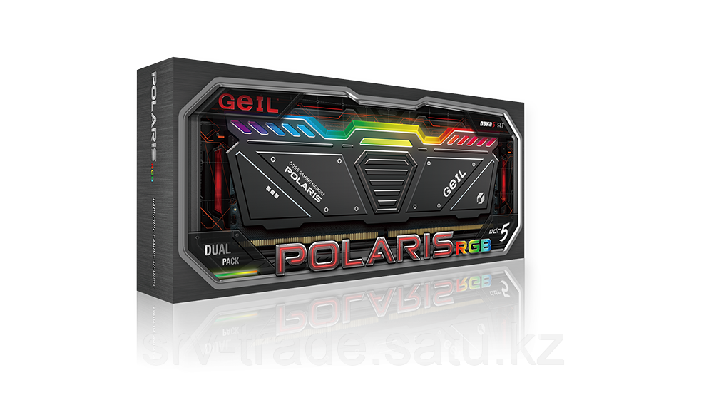 Оперативная память 32GB Kit (2x16GB)GEIL Polaris RGB 5600Mhz DDR5 PC5-44800 GOSG532GB5600C38ADC Gray - фото 6 - id-p114908320