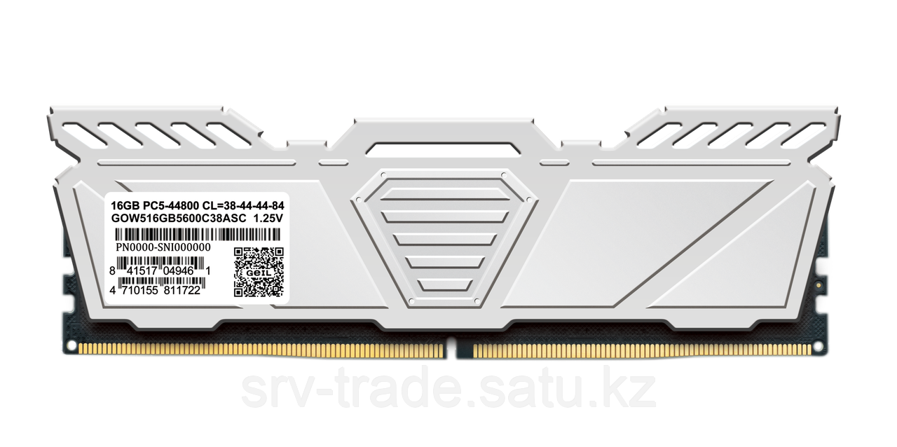Оперативная память 32GB Kit (2x16GB) GEIL Polaris 5200Mhz DDR5 PC5-41600 GOW532GB5200C42DC White - фото 3 - id-p114908328