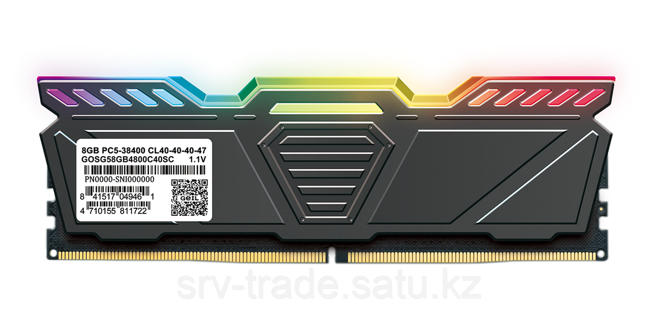 Оперативная память 32GB Kit (2x16GB)GEIL Polaris RGB 6800Mhz DDR5 PC5-54400 GOSG532GB6800C36ADC Gray - фото 4 - id-p114908746